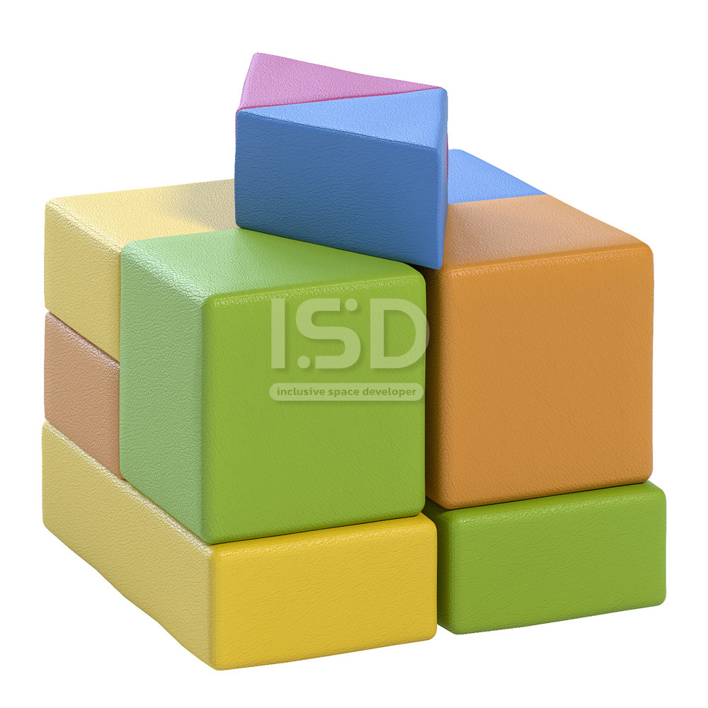  Soft Geometric Module Floor Constructor, 10 Pieces