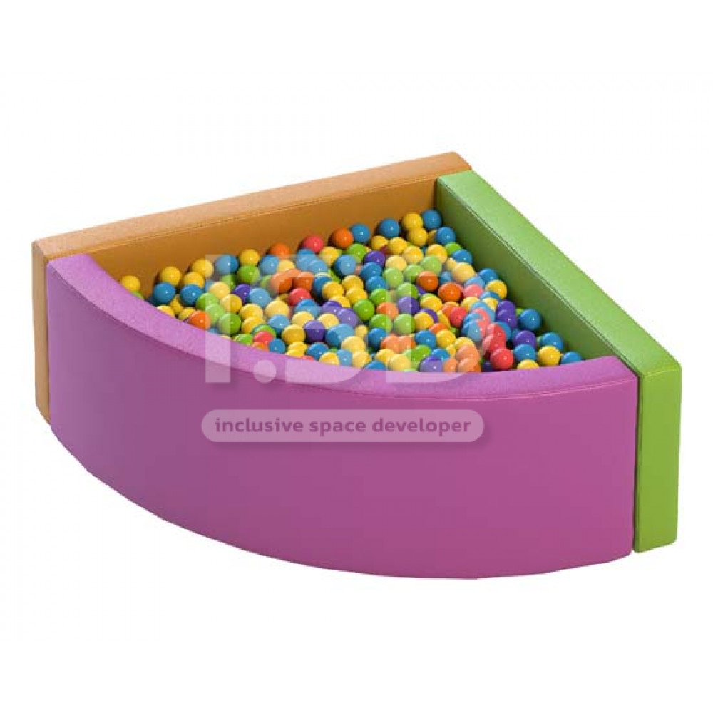  Dry frameless pool 1/4 circle (1500x1500x500mm)
